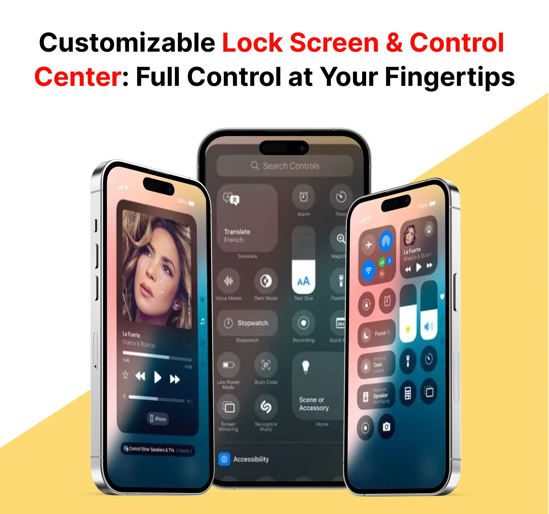 Customizable Lock Screen & Control Center Image